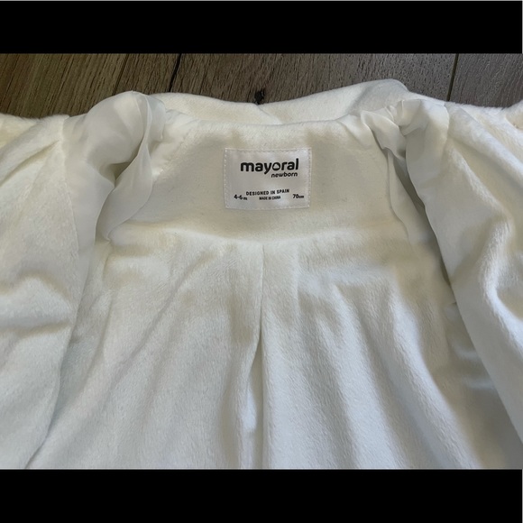 Mayoral coat and knit jacket SIZE 4-6m